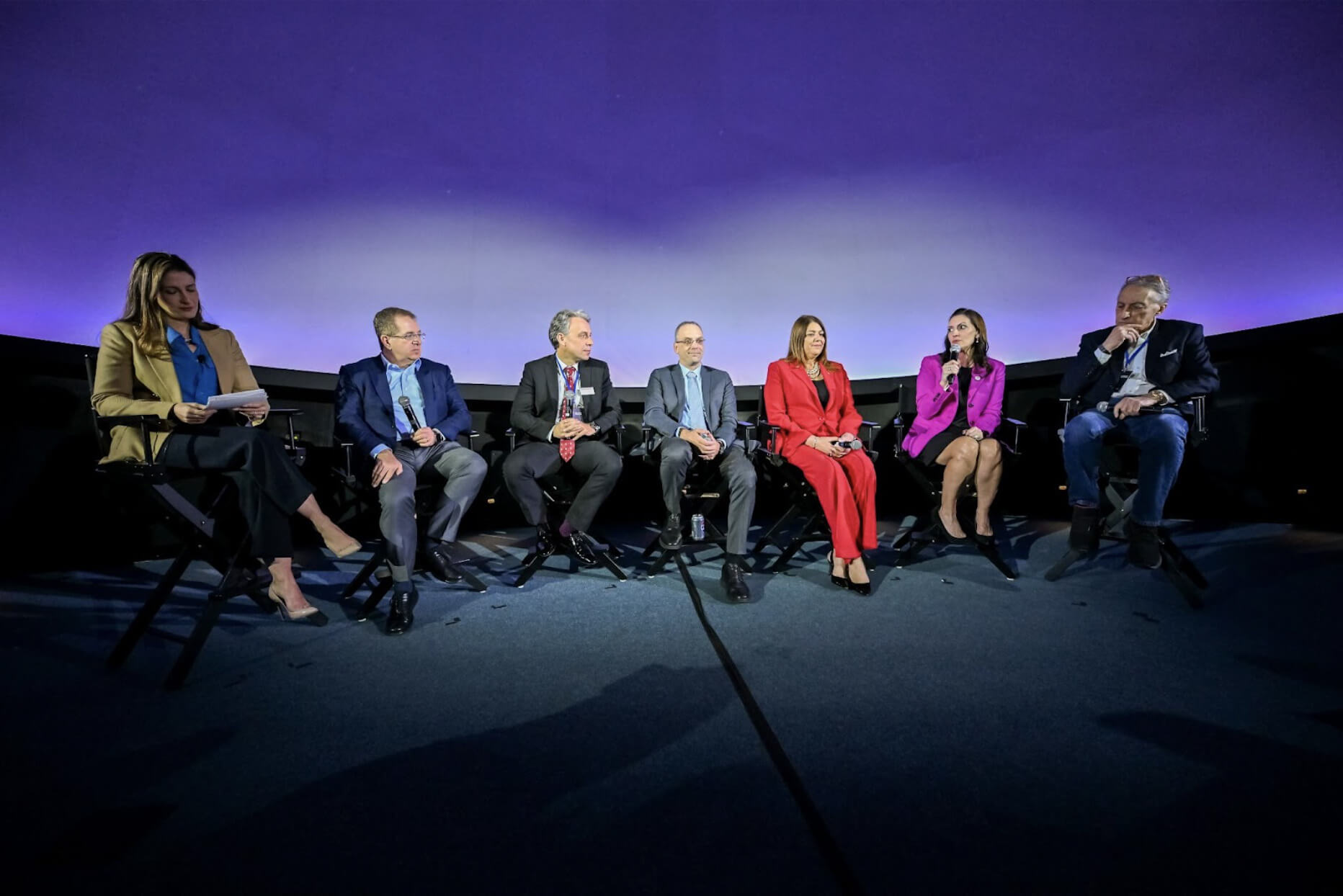 Panel of leaders discussing workforce transformation at the AI-First Summit.