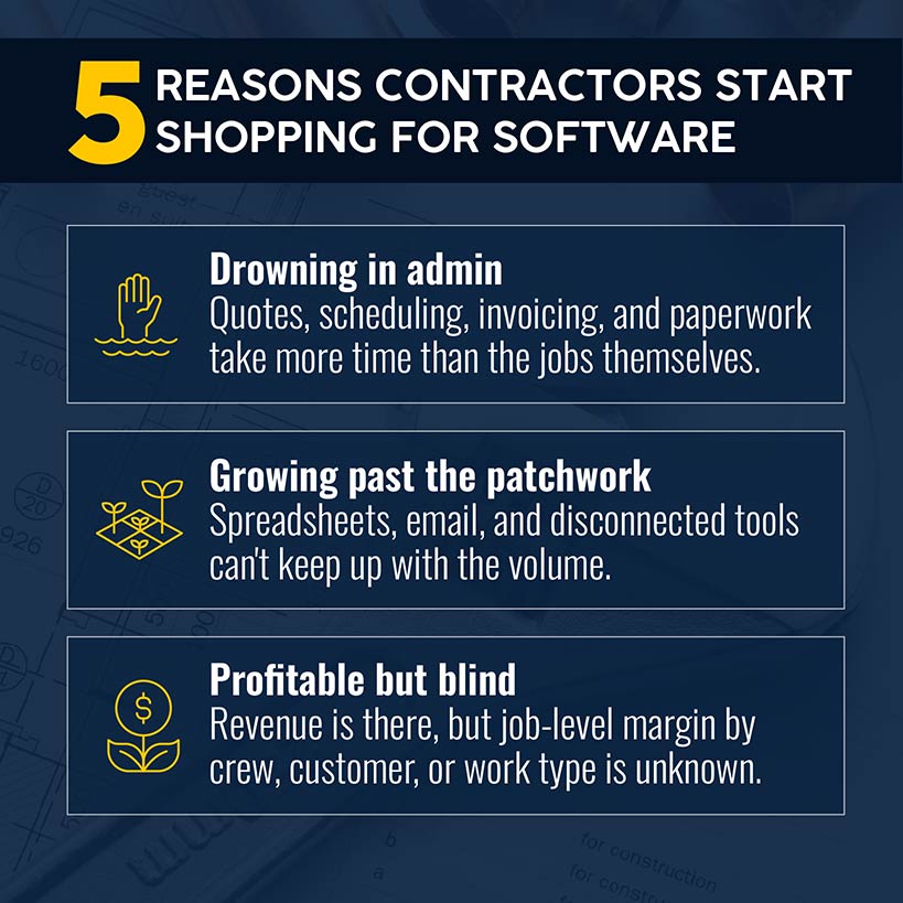 Electrical job management software buying signals for electrical contractors