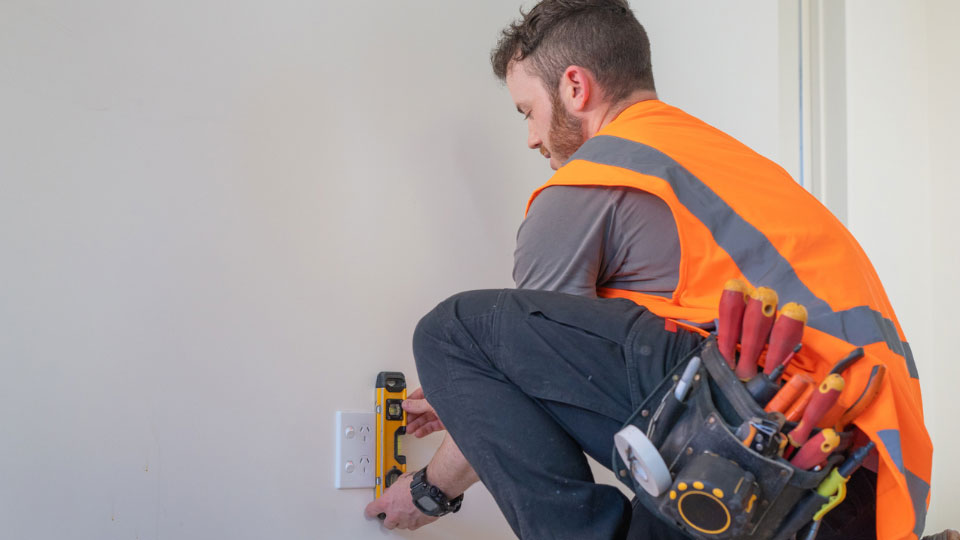 Electrician working