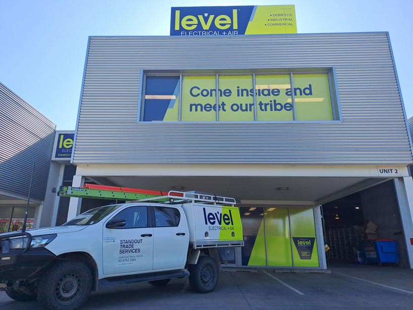 Level Electrical Tamworth shopfront
