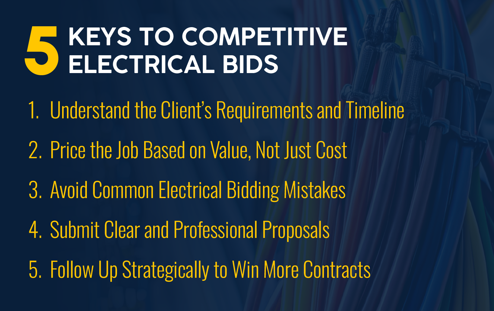 5 Keys to competitive electrical bids