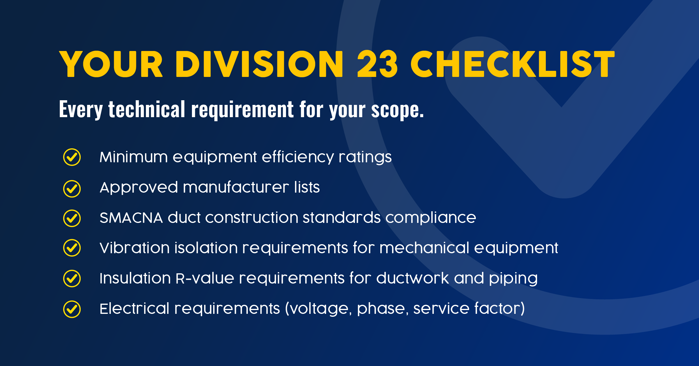 Your division 23 checklist