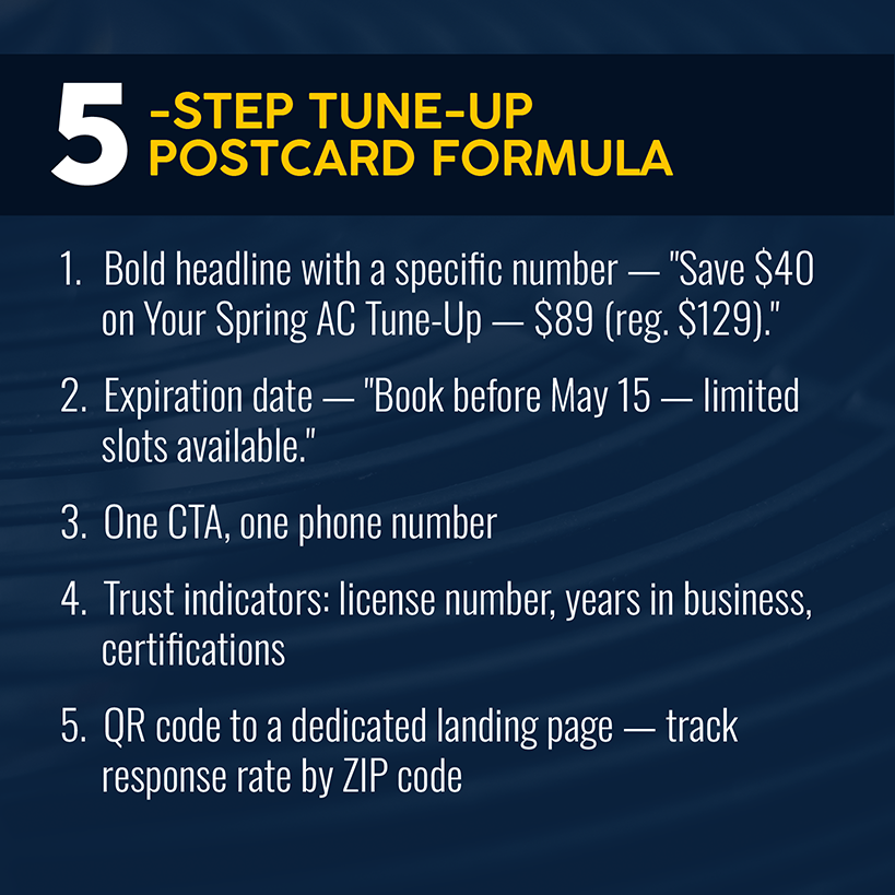 The 5-Step Tune-Up Postcard Formula for HVAC Contractors