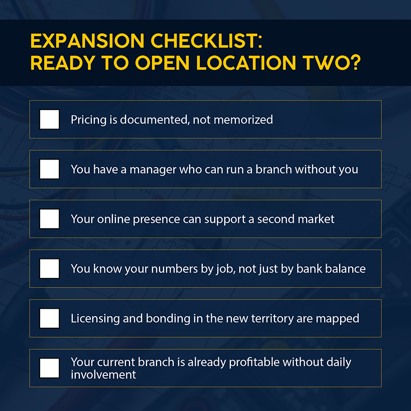 Expansion Checklist: Is Your Electrical Business Ready to Open Another Location?