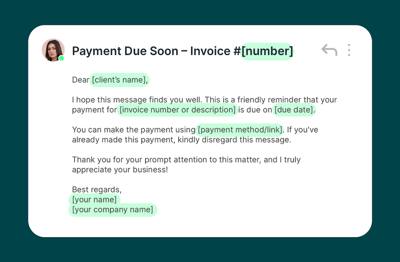 example past due invoice letter - 7 days overdue