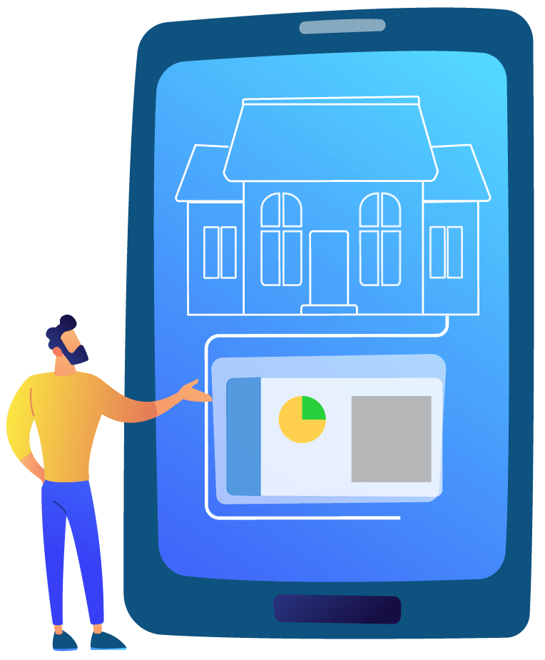 Estimating software used on a tablet to create a project estimate.