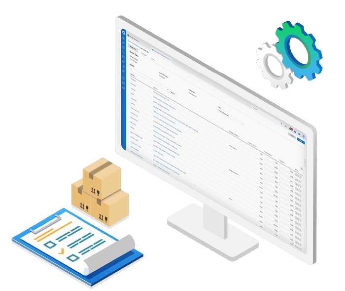 A computer screen presenting Simpro's job management software.