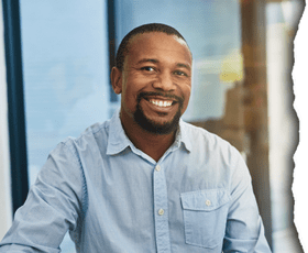 business person smiling