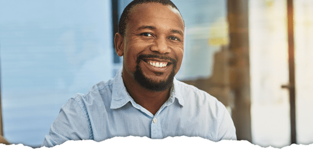 business person smiling