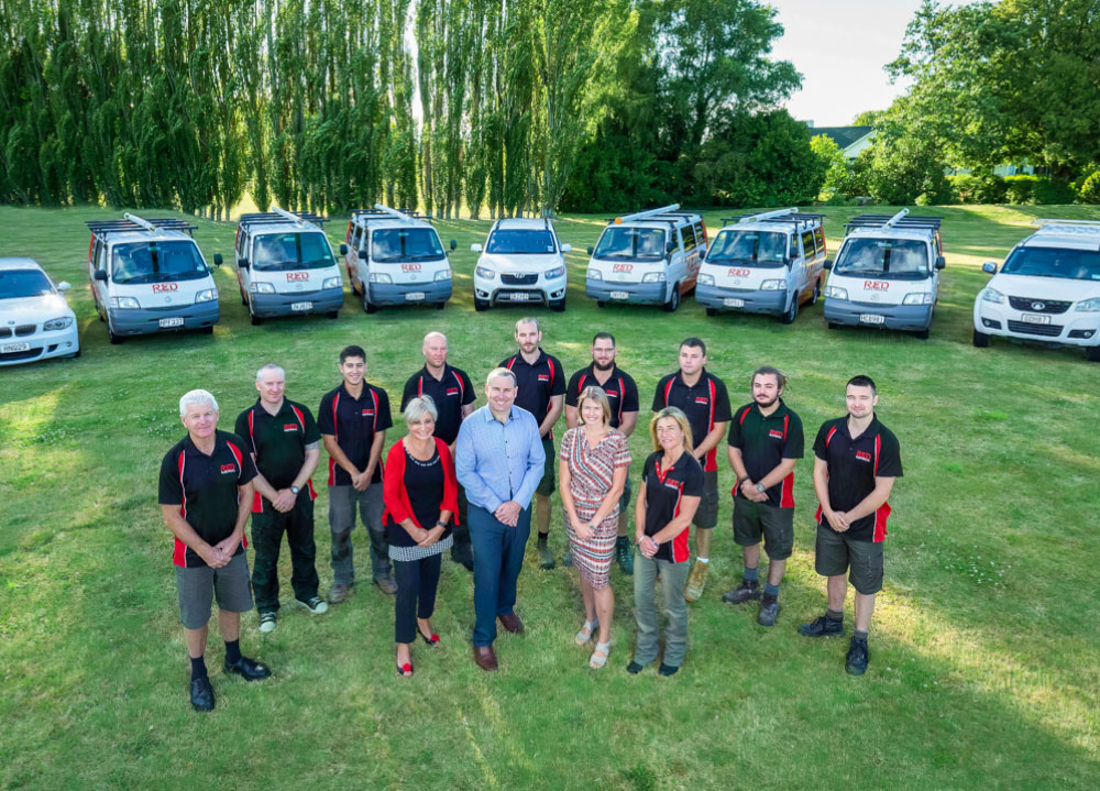 RED Electrical staff and vehicles