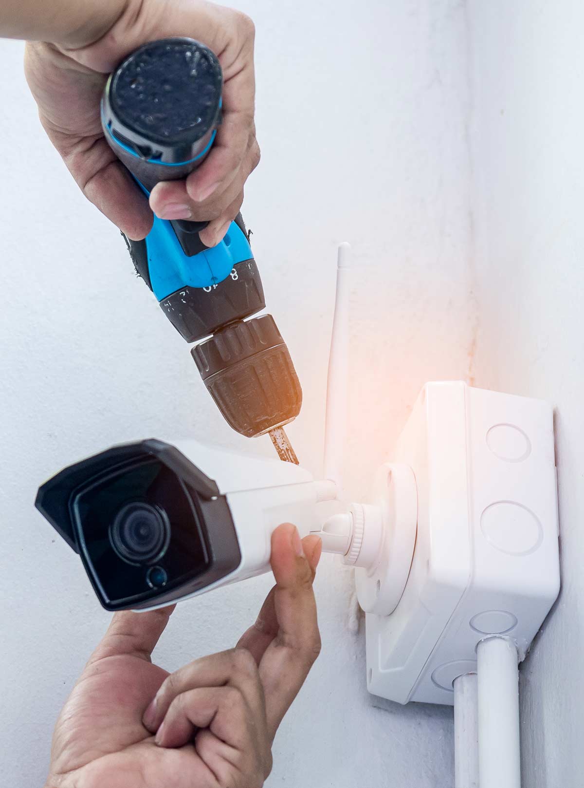 security camera installation