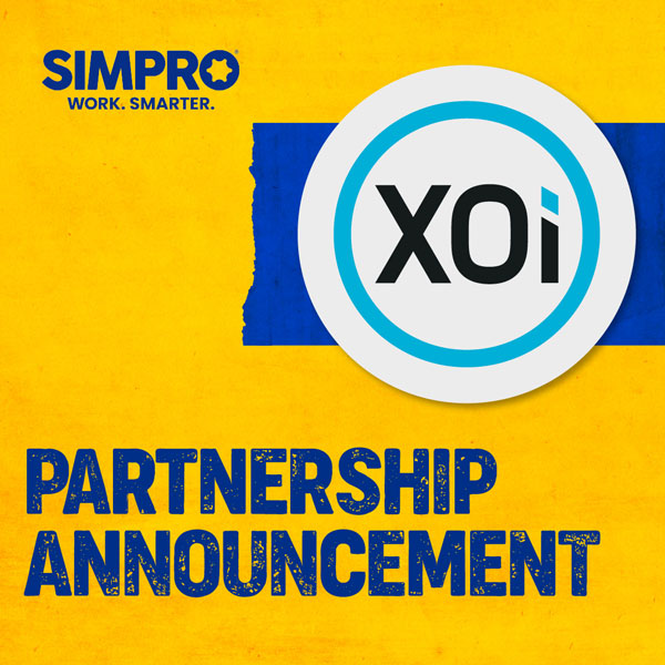 Simpro XOI partnership announcement