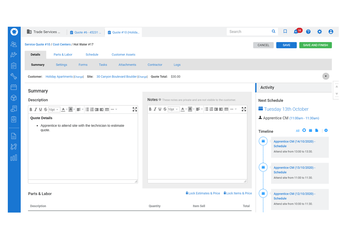 Scheduling & Dispatch screenshot 2 full size