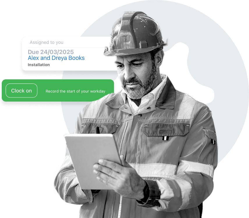 Simpro screenshot - Keep Customers Informed