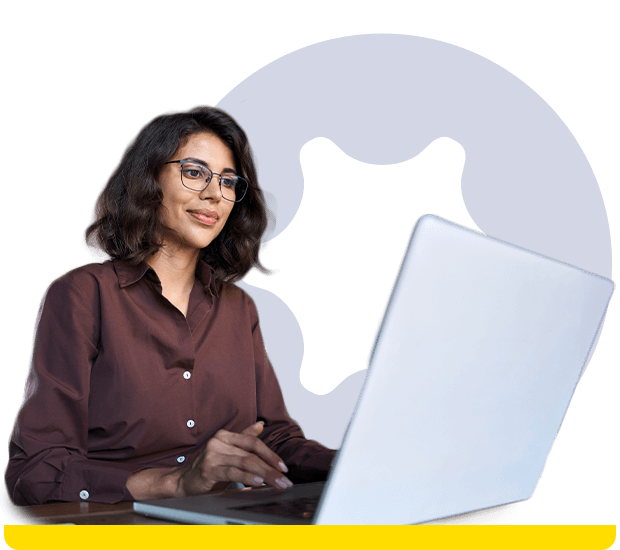 Person using laptop computer