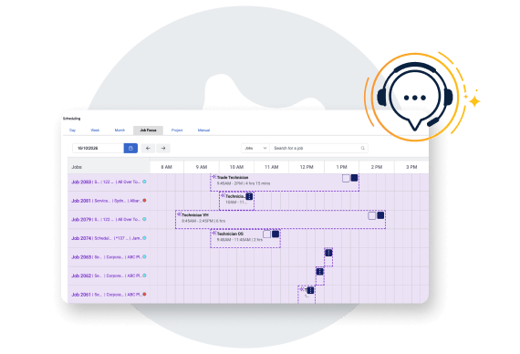 Simpro screenshot - Provisional booking holds
