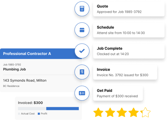 Plumbing contractor software