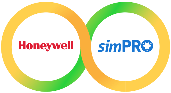 Honeywell and Simpro logo