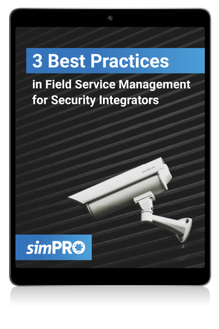 FREE eBook: 3 Best Practices in Field Service Management for Security Integrators cover image
