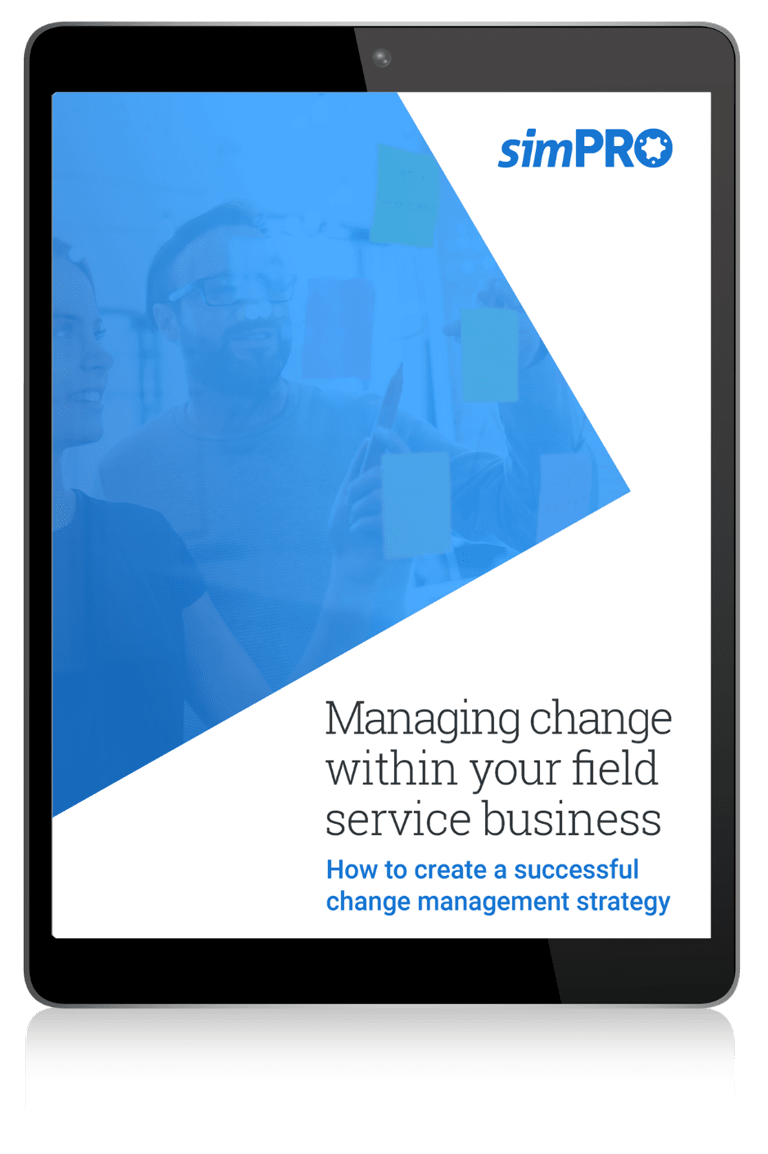 FREE eBook: Managing Change Within Your Field Service Business cover image