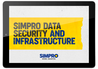 Free eBook: Simpro Data Security and Infrastructure cover image